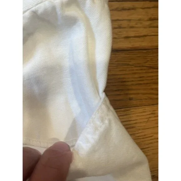 NWT NILI LOTAN Bias Linen/Cotton Pants in White Size 10 3NL135 MSRP $375